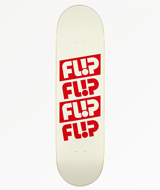 Flip Odyssey Quatro 8.38" tabla de skate blanca